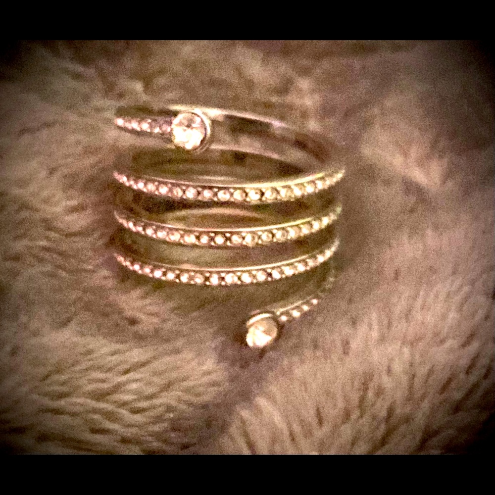 Michael Kors silver coil ring size 6